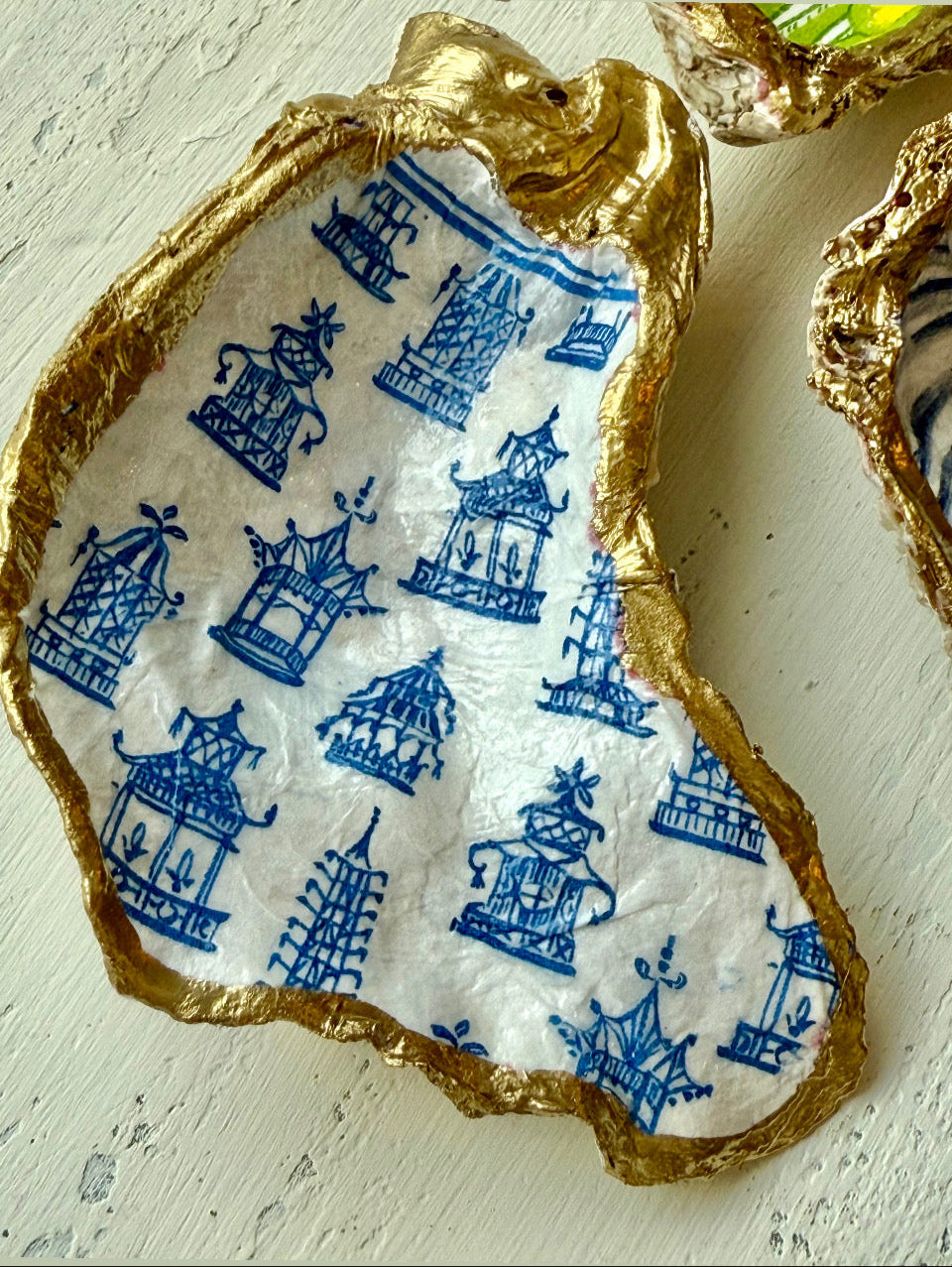 Le Chinoiserie- Nothing says elegance like classic chinoiserie! This BAUBLE Tray will look stunning in any BOUJEE girl Bath or Boudoir! Hand picked from our beautiful Palm Beach shoreline & hand crafted in house... A true work of art!