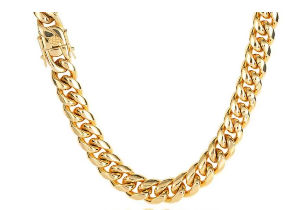 Monaco - Our Monaco Necklace is a Cuban Link Gold Plate over Stainless Steel in 18".   Get ready for Monaco or Miami!